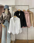 Ladies Collar Down V-Neckline Pullover Shirts
